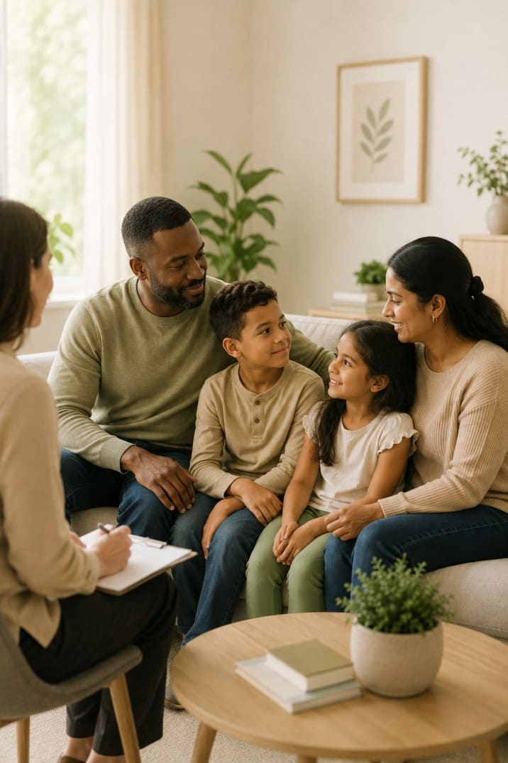 Family healing together