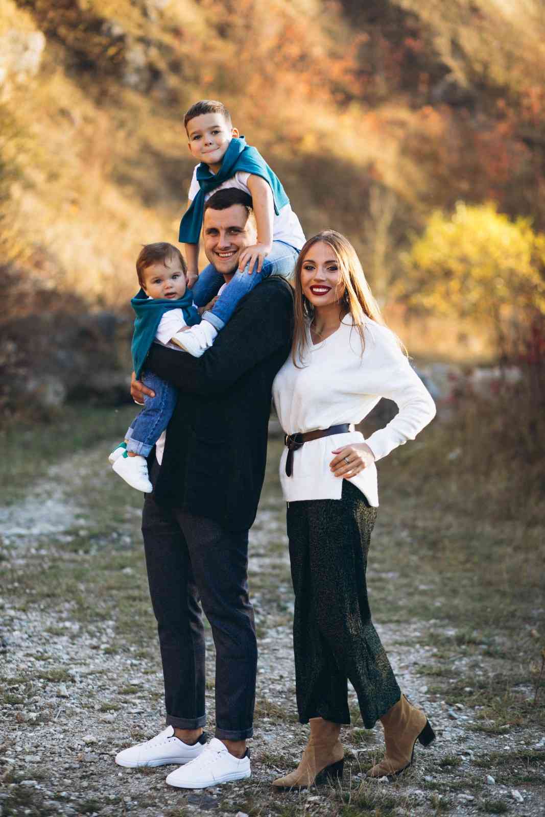 Family spending time together outdoors